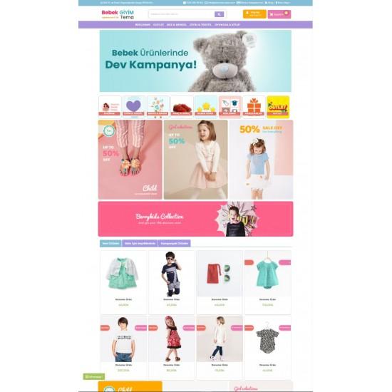 3.x Baby Clothing Theme Full Package